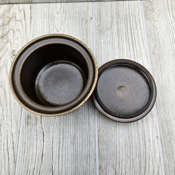 Mikasa Ultima Plus F2000 Creamer & Sugar‎ Bowl Set With Lid Brown Tan Japan MCM - Picture 3 of 11